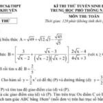 Một Số đề thi thử vào 10 năm học 2023 – 2024 ĐÀ Nẵng Phần 1